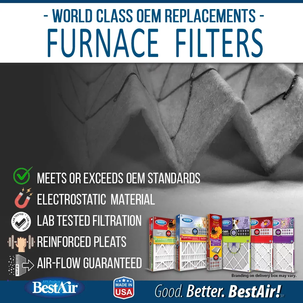 BestAir -13R Honeywell 20x25x4 Series 3000  13 Furnace Filter