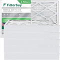 Filterbuy 16x25x4  8 Pleated   Furnace Air Filters (6-Pack)