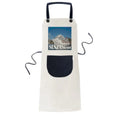 Giant Luxury Cruise Ship Poster Apron Adjustable Bib Cotton Linen  Kitchen Pocket Pinafore