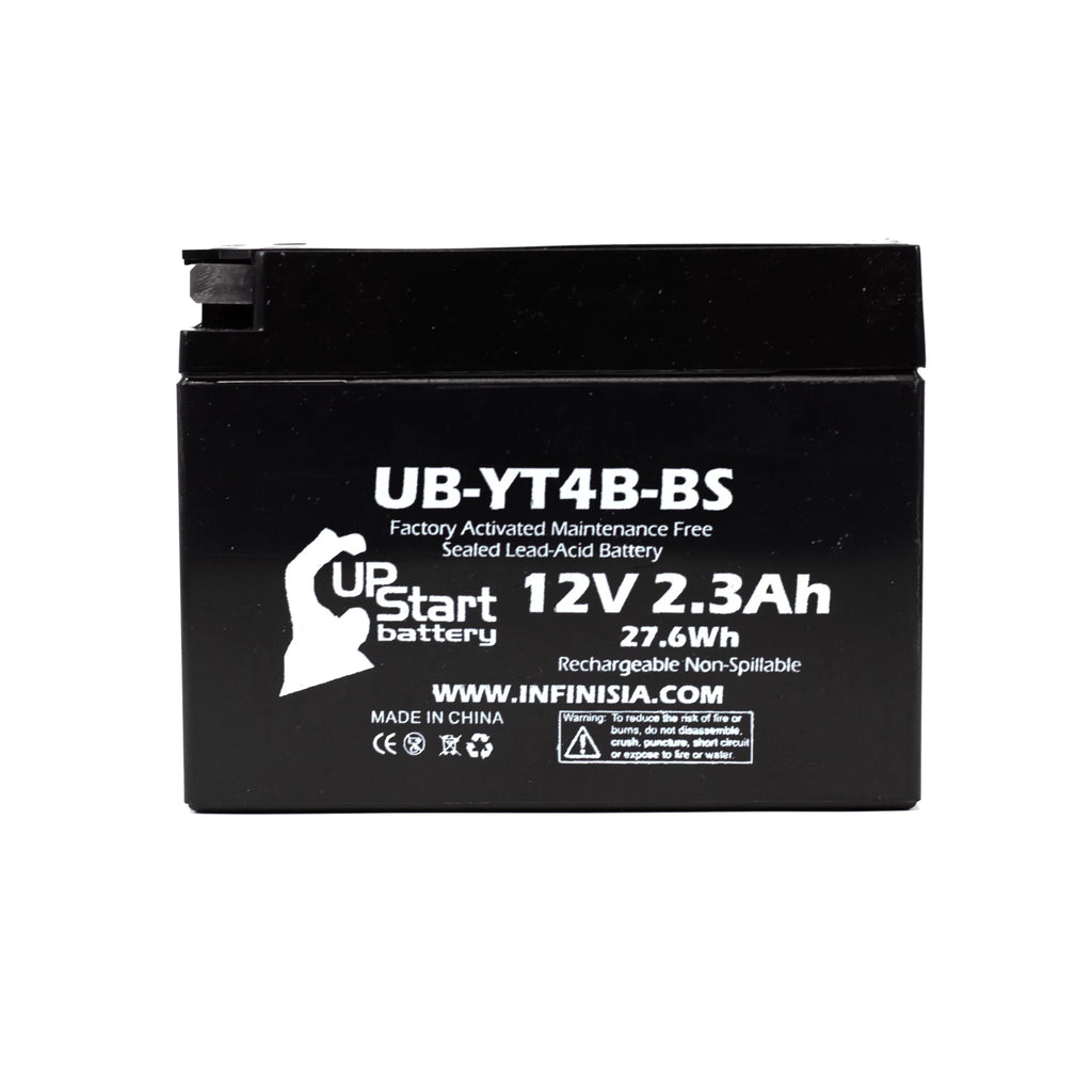 3-Pack UpStart Battery Replacement for 2007 Yamaha  400CC Factory Activated, Maintenance Free, Motorcycle Battery - 12V, 2.3Ah, --