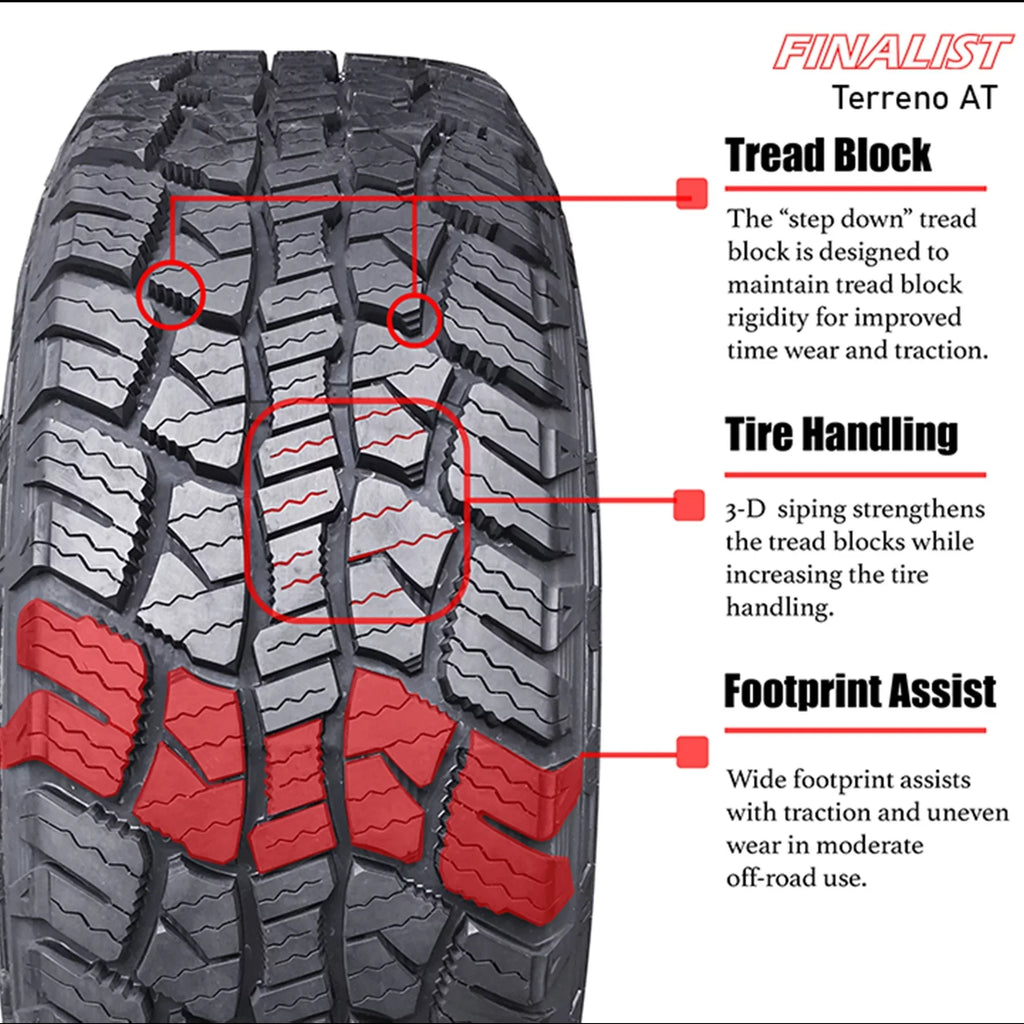 Finalist Terreno / /85R16 10 Ply 120R Load Range   Light Truck All Season All Terrain Tire 235/85/16 (Tire Only)