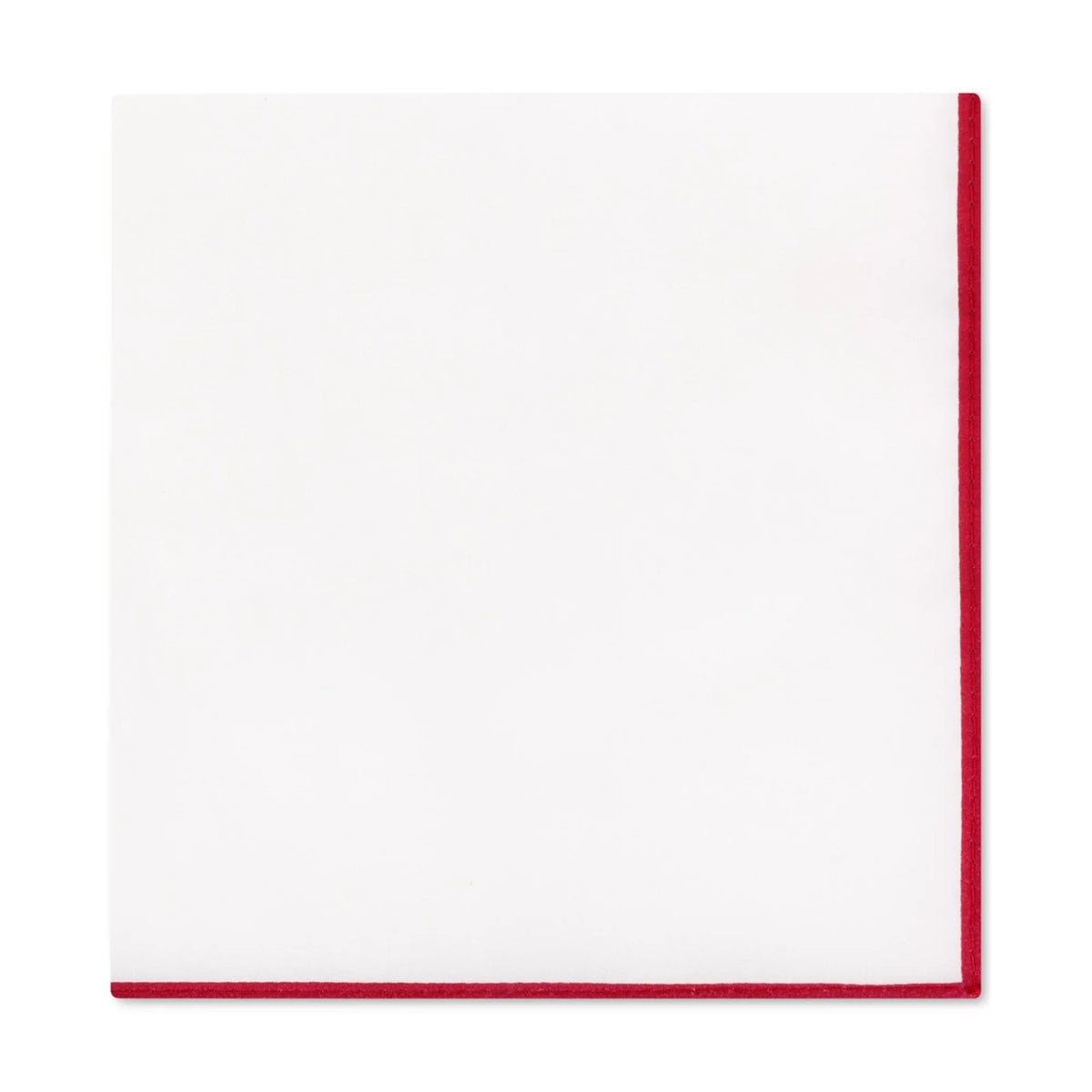 Tommy Hilfiger Mens Solid Edge Pocket Square, White, One Size