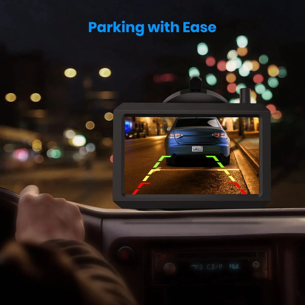 '-  Wireless Backup Camera for Trucks, 3Mins  Installation, Mini Size Back Up Camera Systems for Car, Super Night Vision Rear/Front View with 5'' Monitor