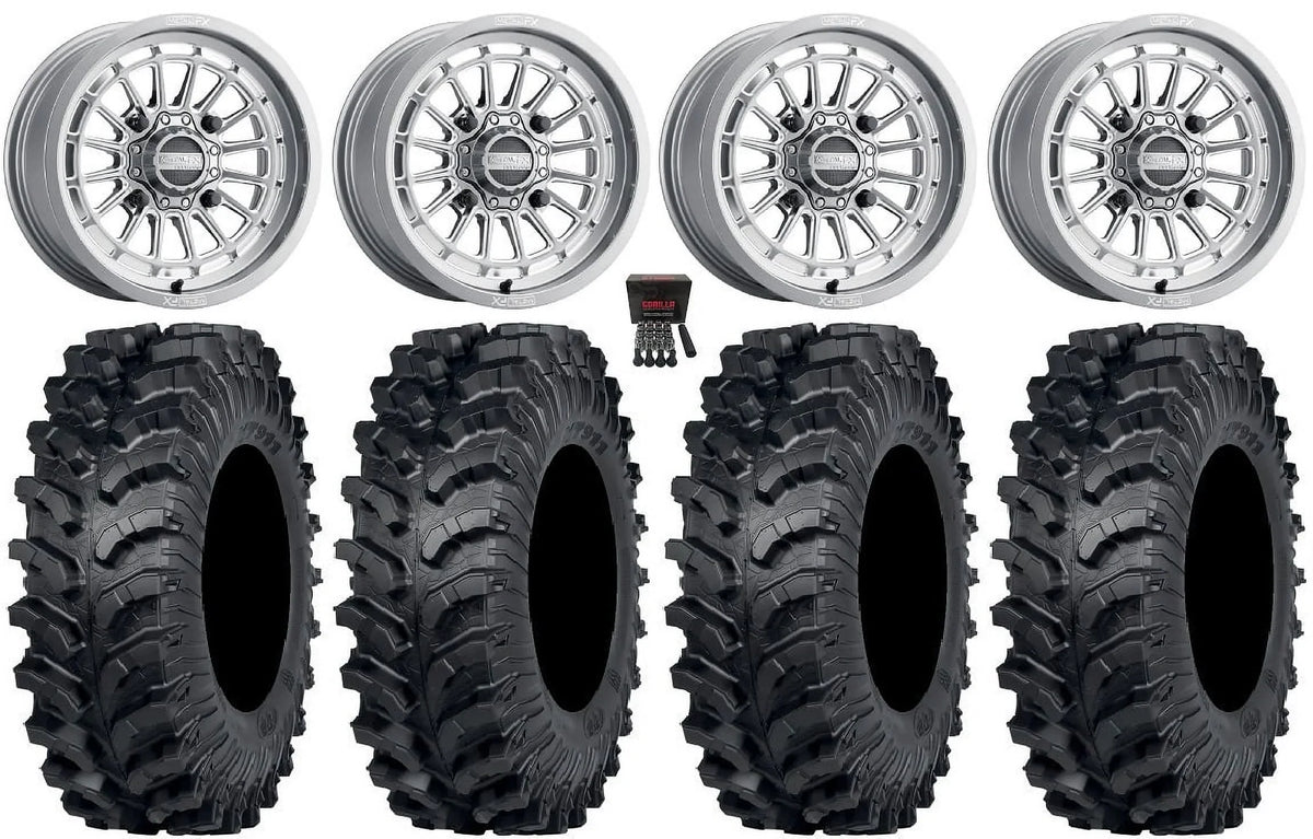 MetalFX Delta Contrast Cut 15" Wheels Gm 34"  Tires Polaris   1000 /   / Ranger  900/1000