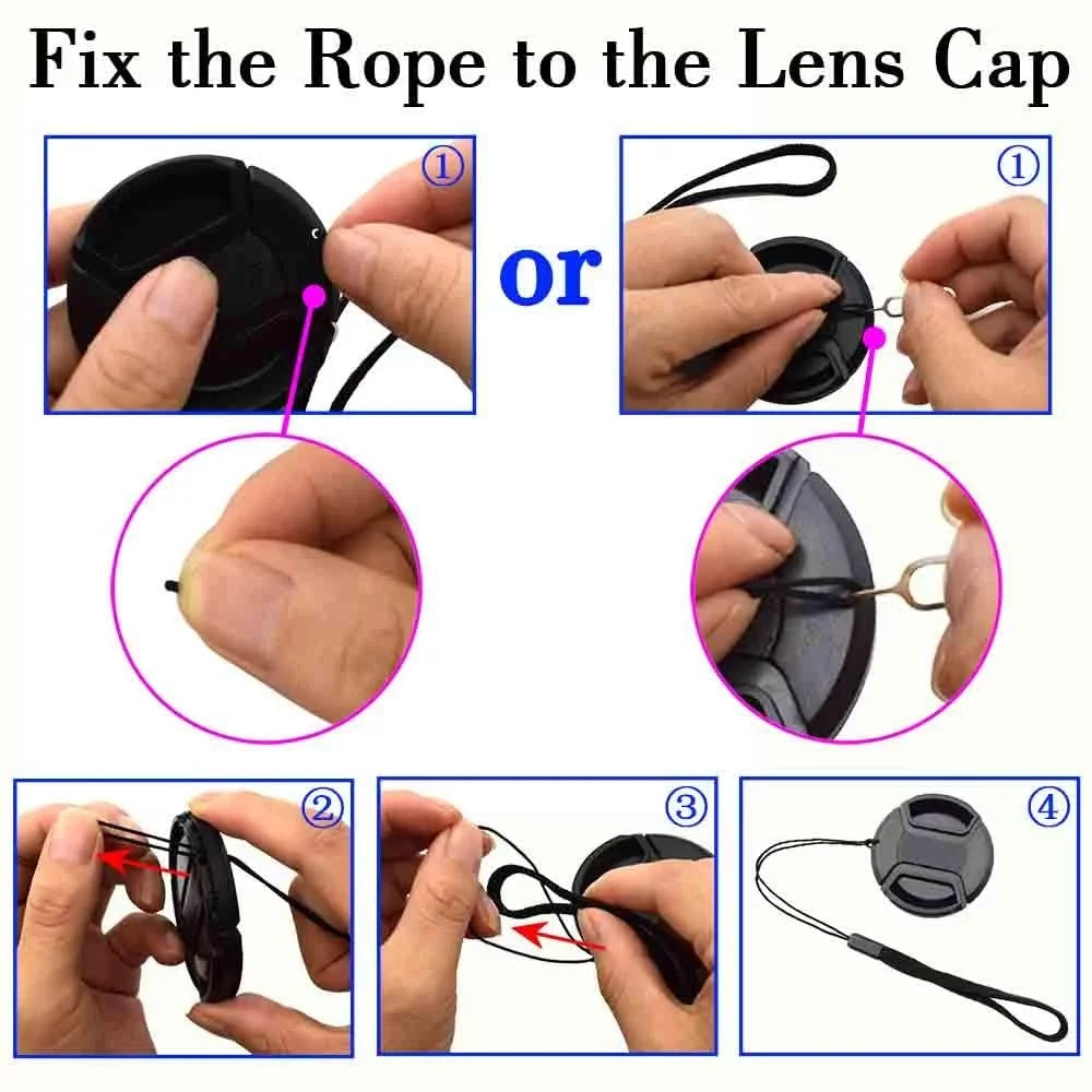 40.5mm Snap-on Lens Cap Cover with Keeper for Sony -Mount 16-50mm .5-5.6 Lens for Sony Alpha a6600 a6500 a6400 a6300