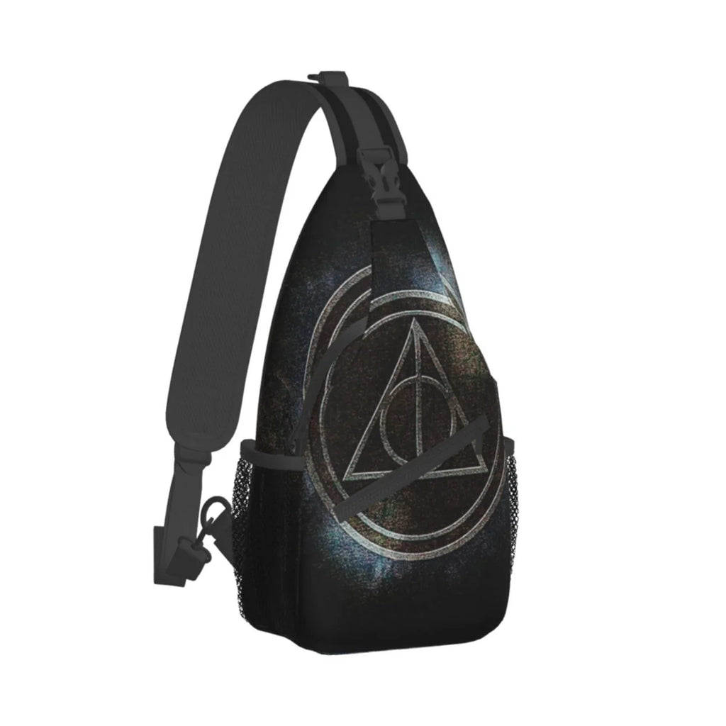 Harry Potter Deathly Hallows Sling Bag Crossbody Backpack Chest Bags Diagonally Travel Daypack For Women Men Adults Teen