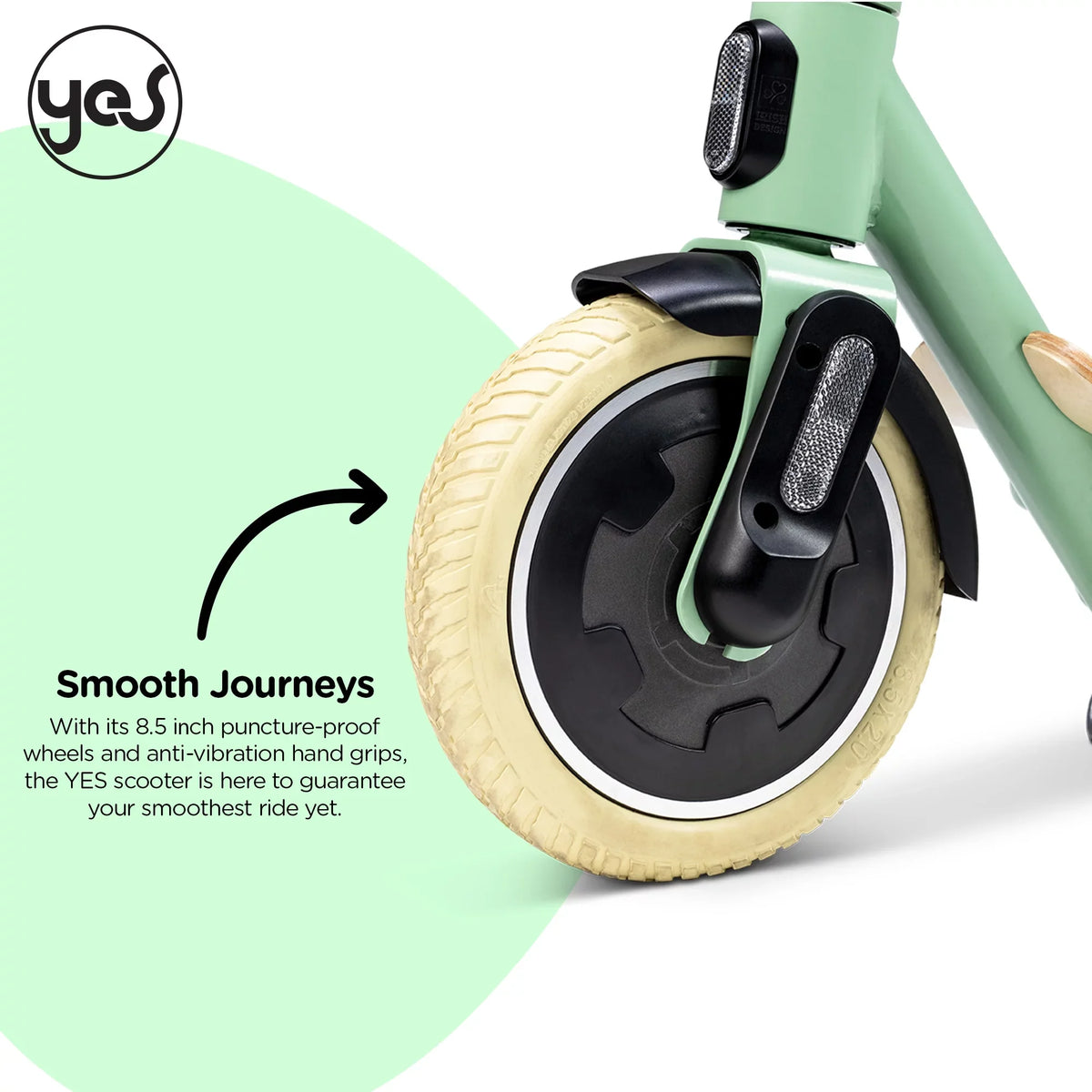 Yvolution  Electric Scooter for Adults (Green)  Display, Foldable Design