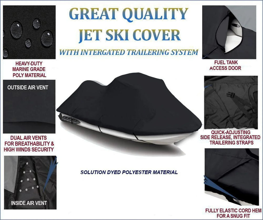 600D   Cover Compatible for Kawasaki ZXi 1100 /  1996 1997 1998 1999 2000 2001 2002 2003 2 Seater