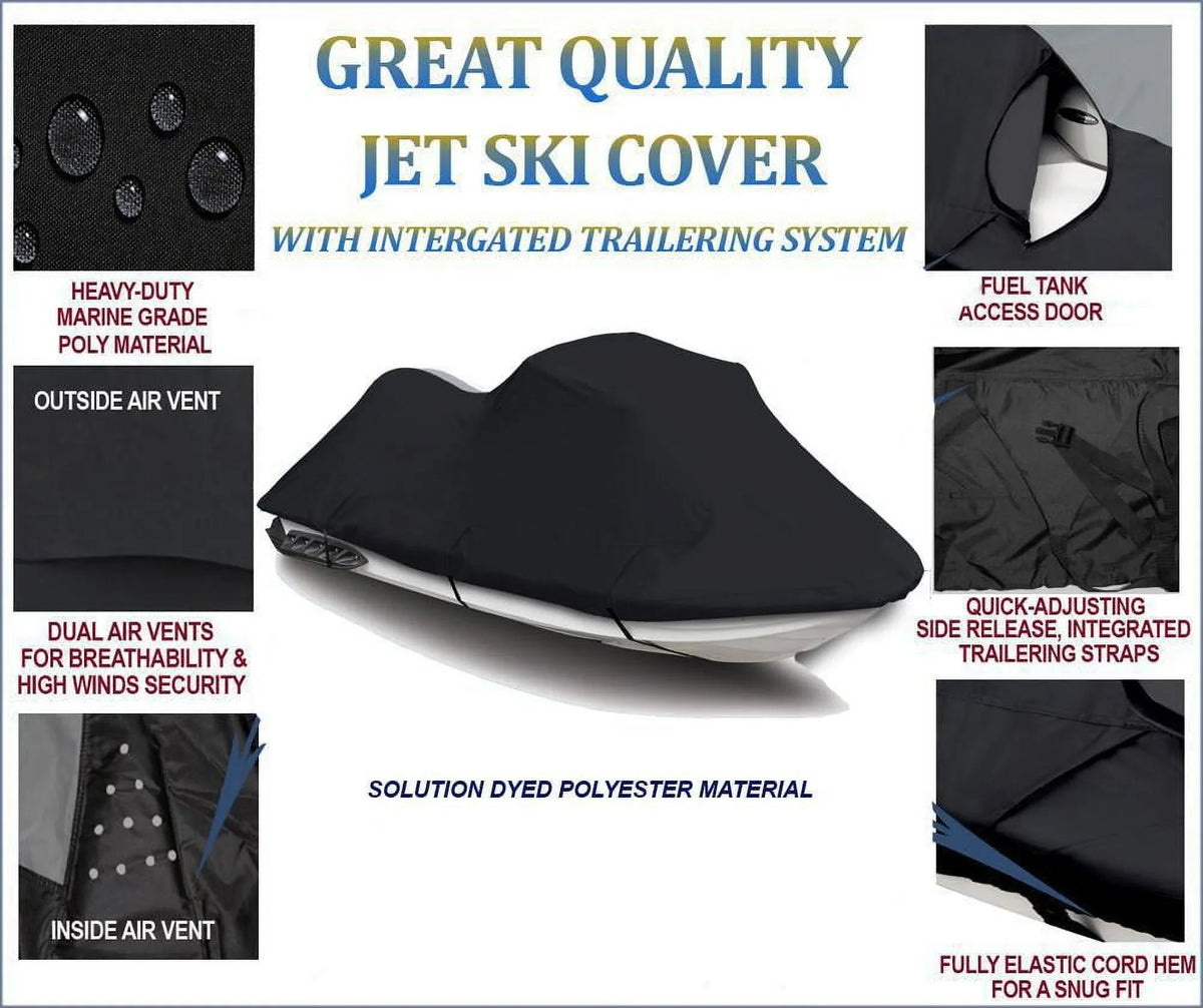 600D   Cover Compatible for Kawasaki ZXi 1100 /  1996 1997 1998 1999 2000 2001 2002 2003 2 Seater