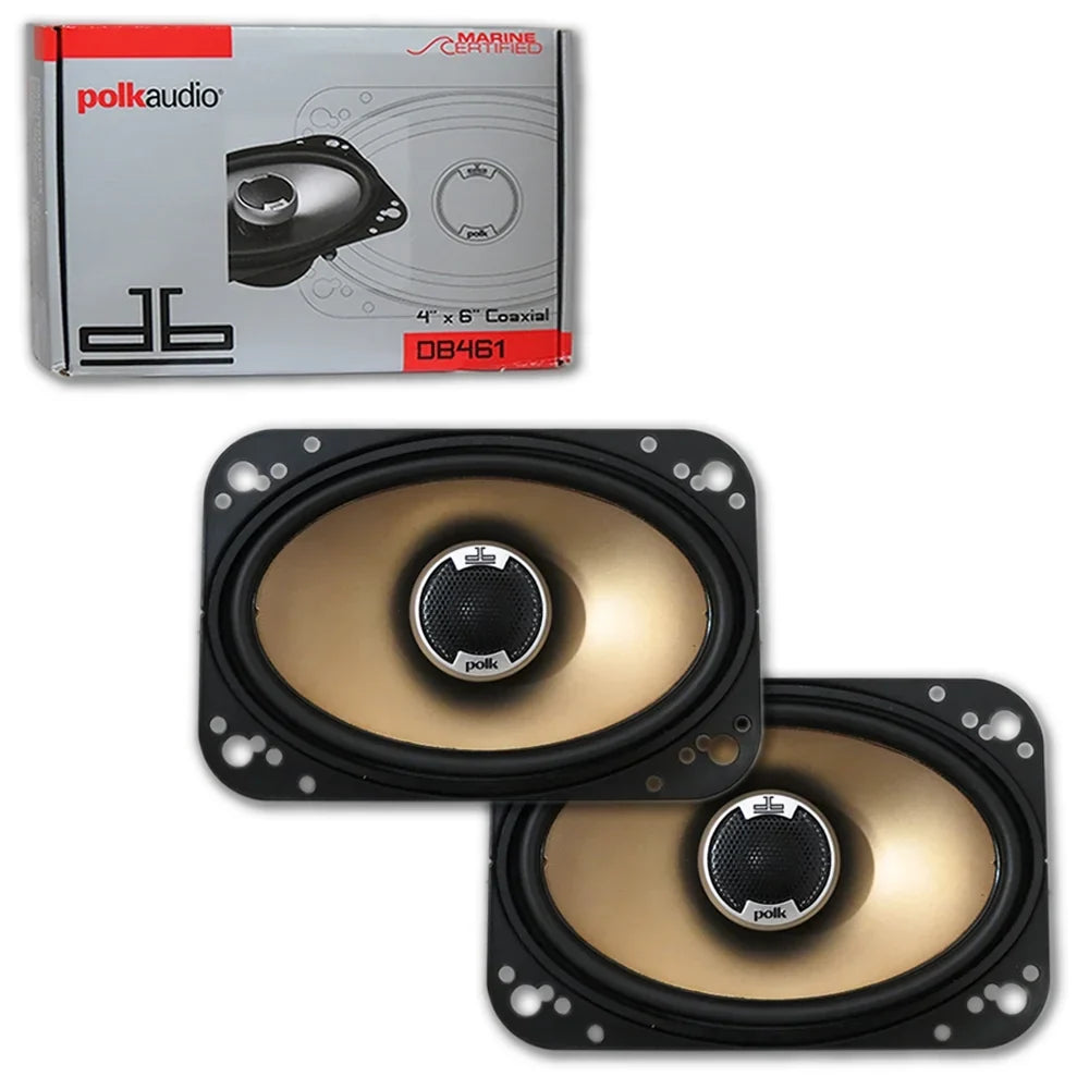 Polk Audio  4 x 6-inch 2-way Car Audio Loud Speakers