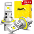 2024 Upgraded  9008  Headlight Bulbs, 800% Super Bright,6500K White Wireless   Bulbs, 9008 Headlight Bulb with Fan, 2PCS